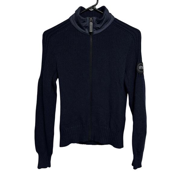 Canada Goose Sweaters - Canada Goose Fulford Merino Wool Knit Sweater US XS Full Zip Luxury Navy Marine
